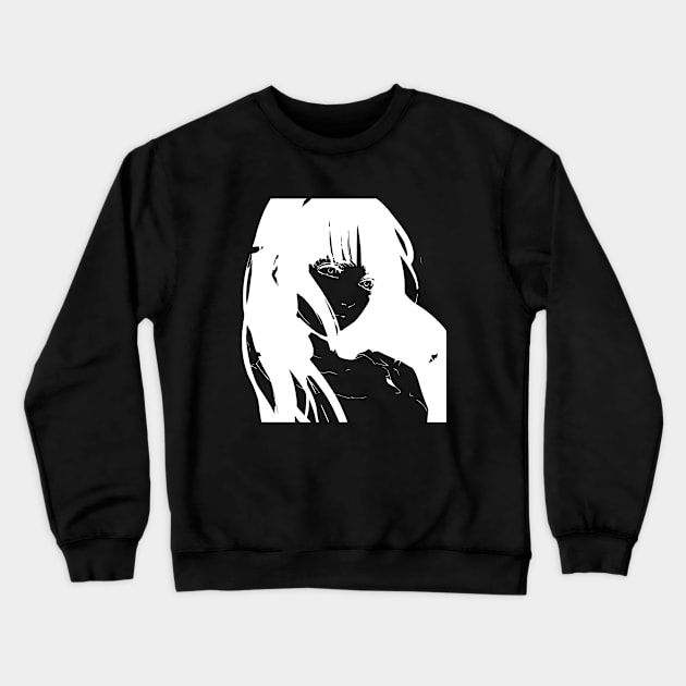 Japanimation Girl Crewneck Sweatshirt by mn9